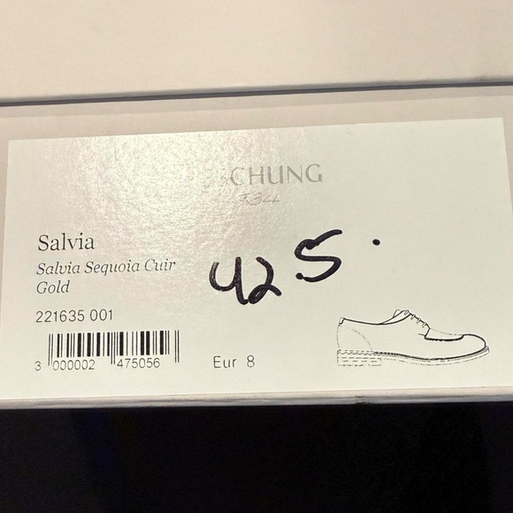 Heschung Goodyear-Salvia Purecalf Sequia Cuir Gold (Woman's size 42.5 / US 9.5) - Picture 8 of 8